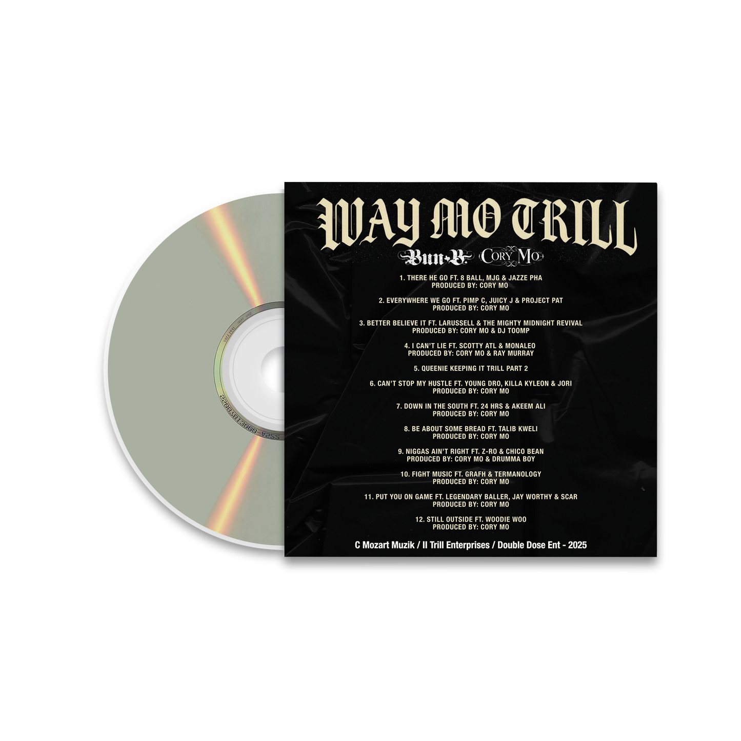 Bun B & Cory Mo - WAY MO TRILL (Deluxe) Autographed CD
